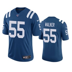 Indianapolis Colts Phillip Walker Royal 100th Season Vapor Limited Jersey