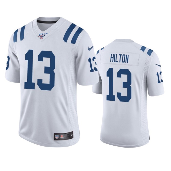 Indianapolis Colts T.y. Hilton White 100th Season Vapor Limited Jersey