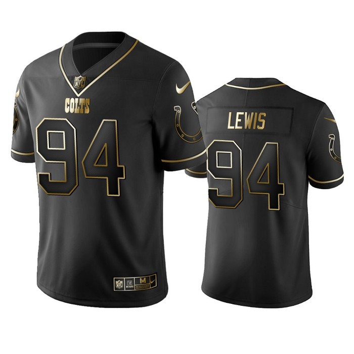 Indianapolis Colts Tyquan Lewis Black Golden Edition 2019 Vapor Untouchable Limited Jersey - Mens