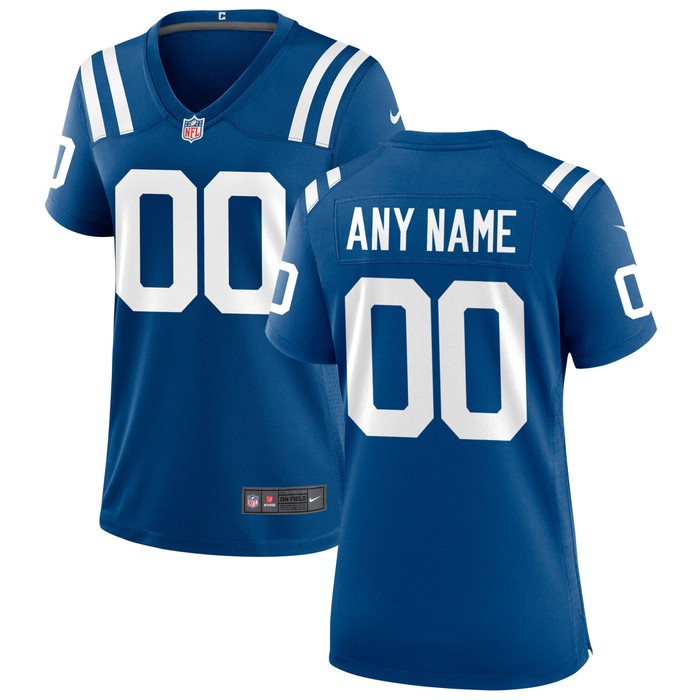 Indianapolis Colts Womens Custom Game Jersey - Royal Custom Jerseys Nfl