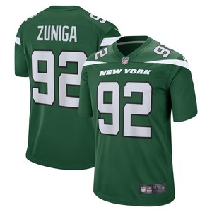 Jabari Zuniga New York Jets Game Jersey - Gotham Green Nfl