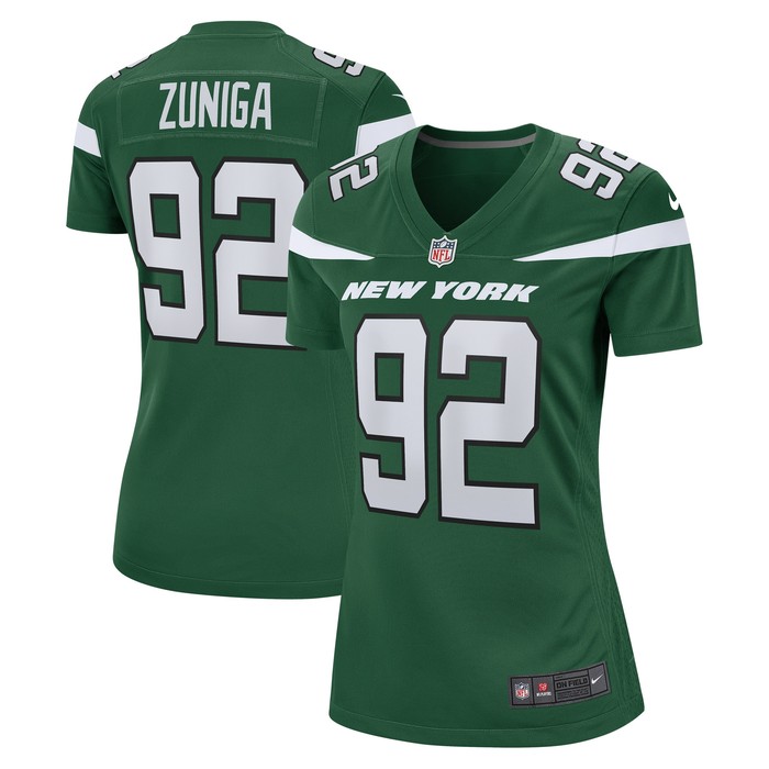 Jabari Zuniga New York Jets Womens Game Jersey - Gotham Green Nfl