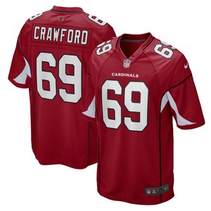 Jack Crawford Arizona Cardinals Game Jersey - Cardinal Nfl