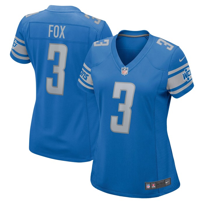 Jack Fox Detroit Lions Womens Game Jersey - Blue Nfl