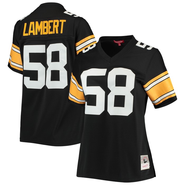 Jack Lambert Pittsburgh Steelers Mitchell & Ness Womens Legacy Replica Player Jersey - Black Nfl