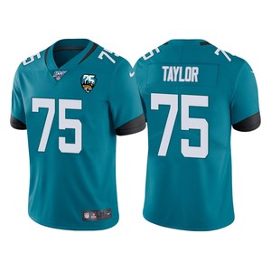 Jacksonville Jaguars 25th Anniversary Jawaan Taylor Teal Vapor Limited Jersey