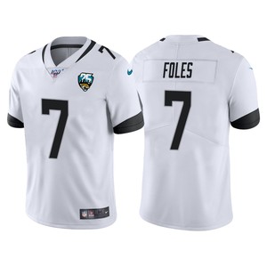 Jacksonville Jaguars 25th Anniversary Nick Foles White Vapor Limited Jersey