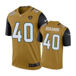 Jacksonville Jaguars #40 Tommy Bohanon Nike Color Rush Gold Jersey