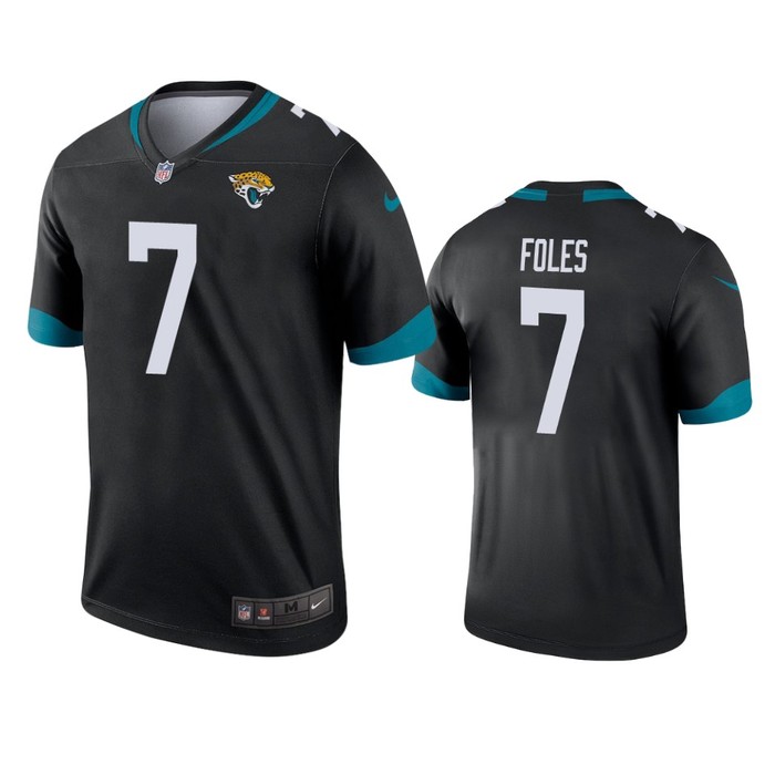 Jacksonville Jaguars #7 Nick Foles Black Legend Jersey - Mens