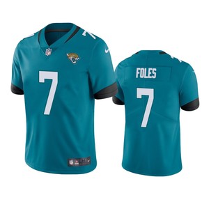 Jacksonville Jaguars #7 Nick Foles Teal Vapor Untouchable Limited Jersey - Mens