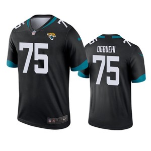 Jacksonville Jaguars #75 Cedric Ogbuehi Black Legend Jersey - Mens