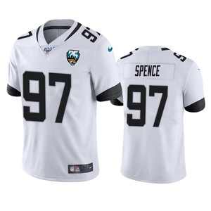 Jacksonville Jaguars Akeem Spence White 25th Anniversary Limited Jersey