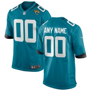 Jacksonville Jaguars Alternate Custom Game Jersey Teal Custom Jerseys Nfl