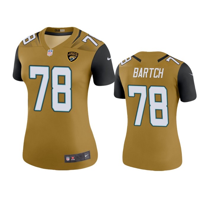 Jacksonville Jaguars Ben Bartch Gold Color Rush Legend Jersey