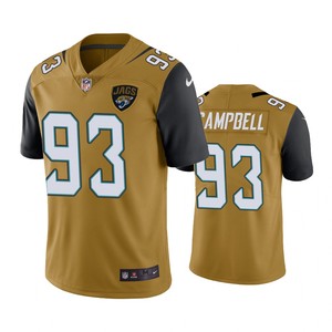 Jacksonville Jaguars Calais Campbell Gold Nike Color Rush Limited Jersey - Cocomos