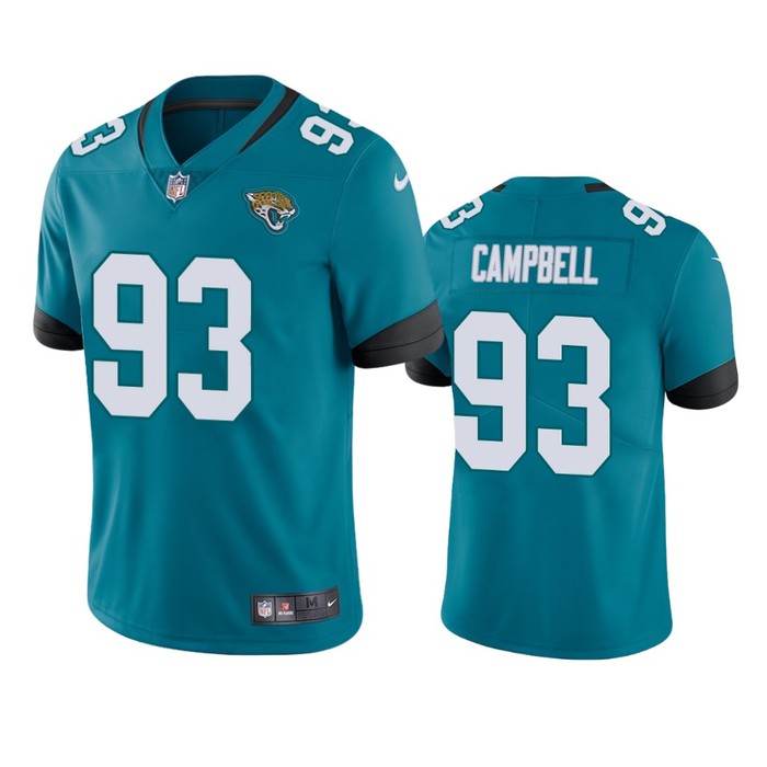 Jacksonville Jaguars Calais Campbell Teal Vapor Limited Jersey