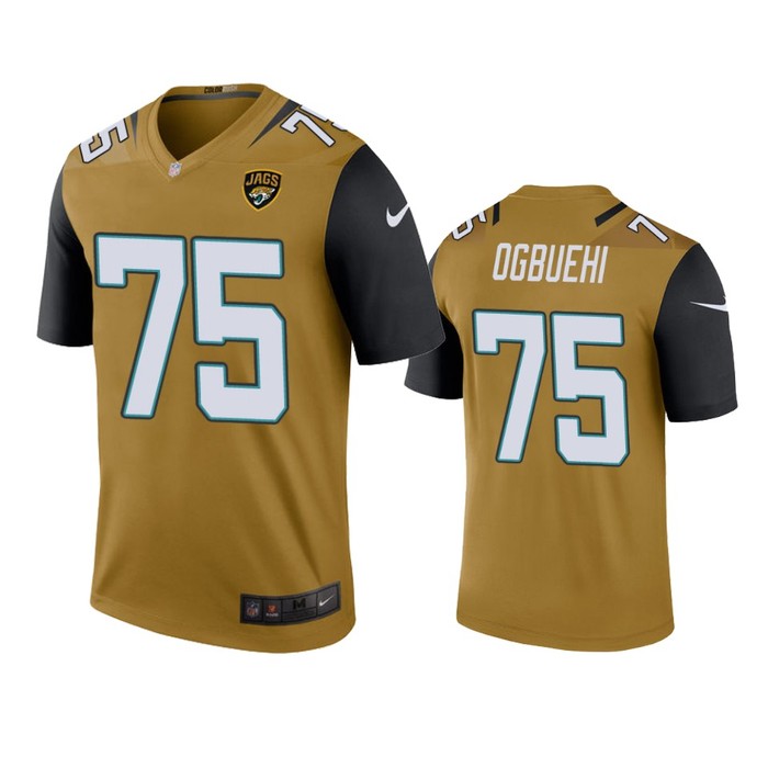 Jacksonville Jaguars Cedric Ogbuehi Bold Gold Color Rush Legend Jersey - Mens