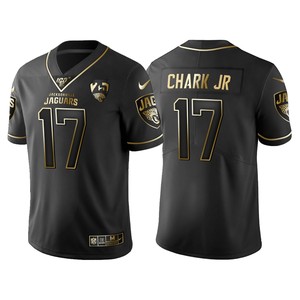 Jacksonville Jaguars D.j. Chark 25th Anniversary Black Gold Logo Jersey