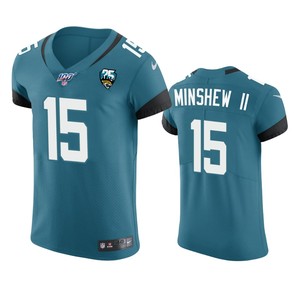 Jacksonville Jaguars Gardner Minshew Ii Teal 25th Season Vapor Elite Jersey