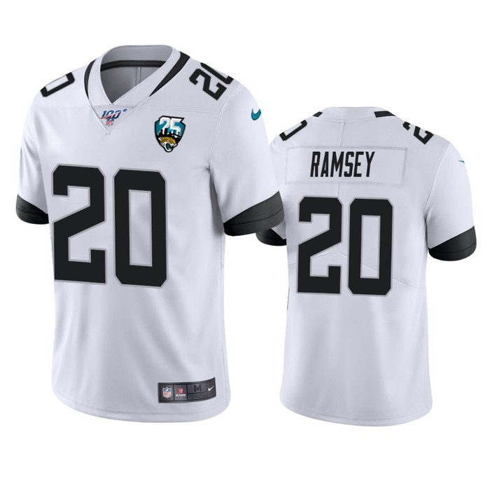 Jacksonville Jaguars Jalen Ramsey White 25th Anniversary Vapor Limited Jersey