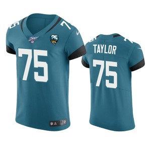 Jacksonville Jaguars Jawaan Taylor Teal 25th Season Vapor Elite Jersey