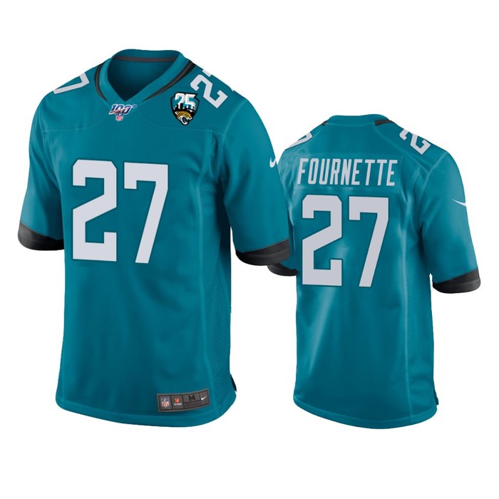 Jacksonville Jaguars Leonard Fournette Teal 25th Anniversary Game Jersey