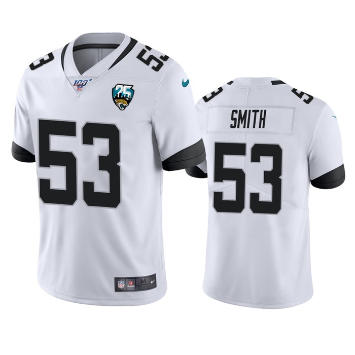 Jacksonville Jaguars Malcolm Smith White 25th Anniversary Limited Jersey