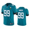 Jacksonville Jaguars Marcell Dareus Teal 25th Anniversary Vapor Limited Jersey