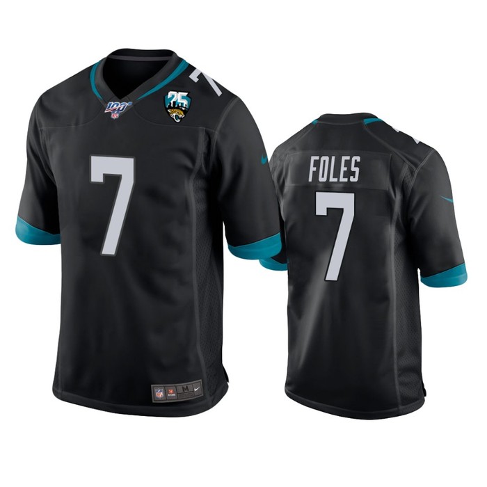 Jacksonville Jaguars Nick Foles Black 25th Anniversary Game Jersey