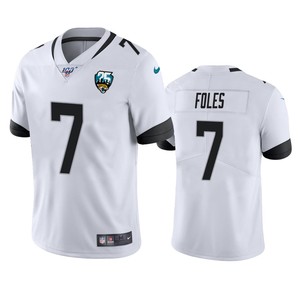 Jacksonville Jaguars Nick Foles White 25th Anniversary Vapor Limited Jersey