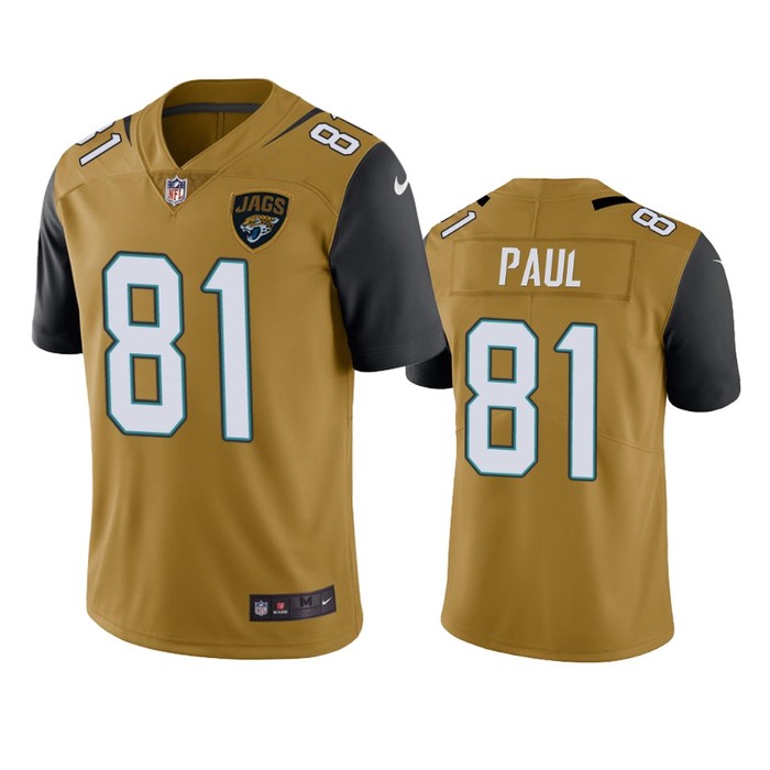 Jacksonville Jaguars Niles Paul Gold Nike Color Rush Limited Jersey