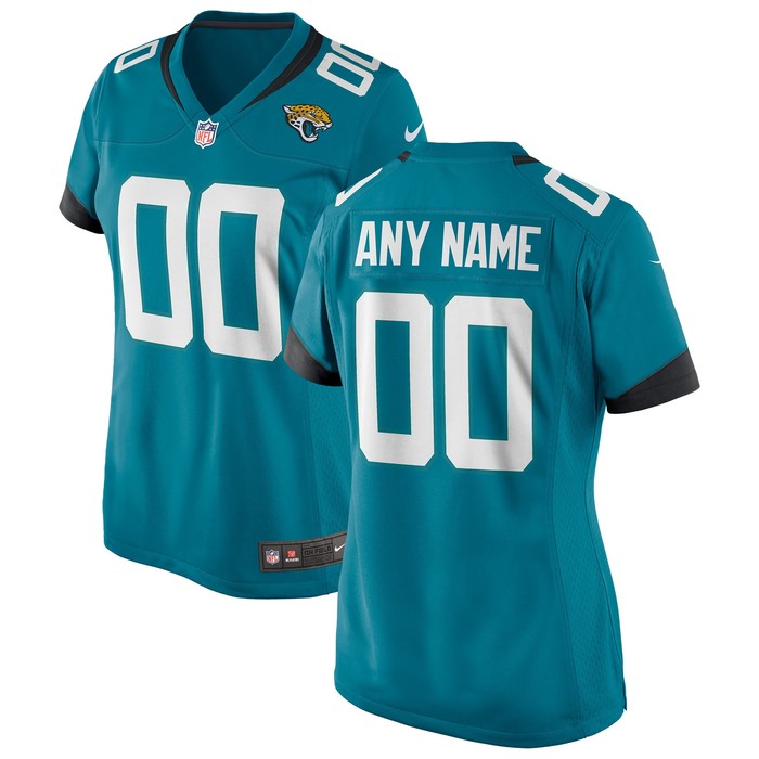 Jacksonville Jaguars Womens Alternate Custom Jersey - Teal Custom Jerseys Nfl