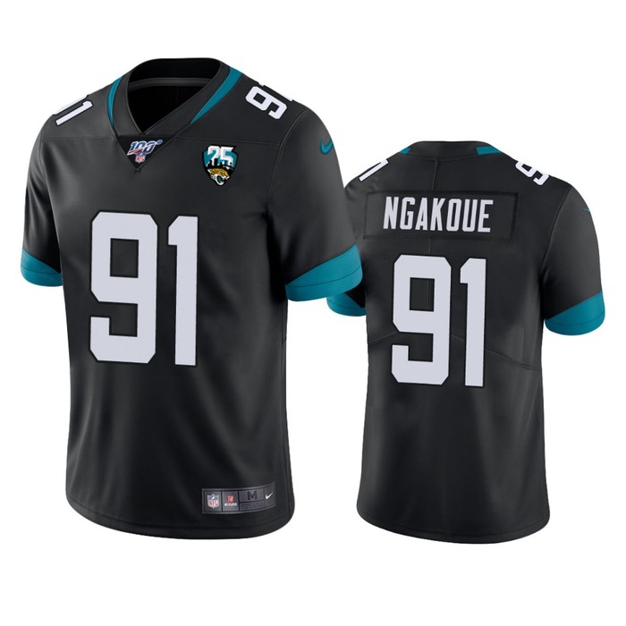 Jacksonville Jaguars Yannick Ngakoue Black 100th Season Vapor Limited Jersey