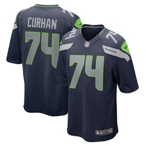 Jake Curhan Seattle Seahawks Game Jersey - College Navy Nfl