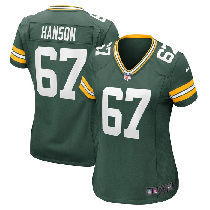 Jake Hanson Green Bay Packers Womens Game Player Jersey - Green Nfl