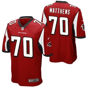 Jake Matthews Atlanta Falcons Nike Game Jersey - Red - Cocomos