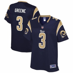 Jalen Greene Los Angeles Rams Nfl Pro Line Womens Team Player Jersey - Navy - Cocomos