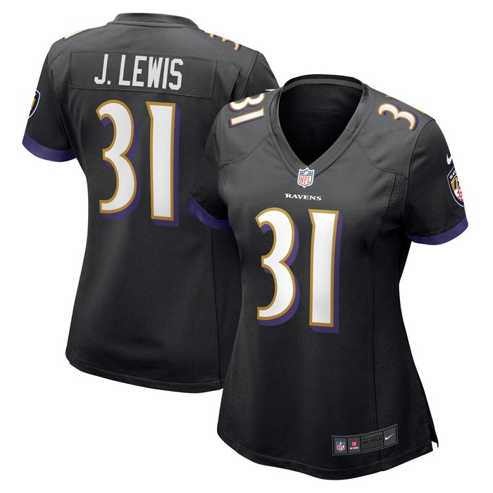 Jamal Lewis Baltimore Ravens Womens Retired Player Jersey - Black Nfl