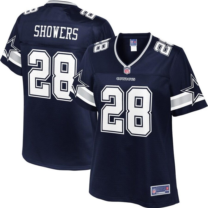 Jameill Showers Dallas Cowboys Nfl Pro Line Womens Player Jersey - Navy