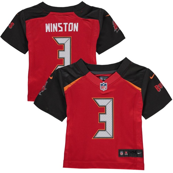 Jameis Winston 3 Tampa Bay Buccaneers Nike Infant Team Color Game Jersey - Red