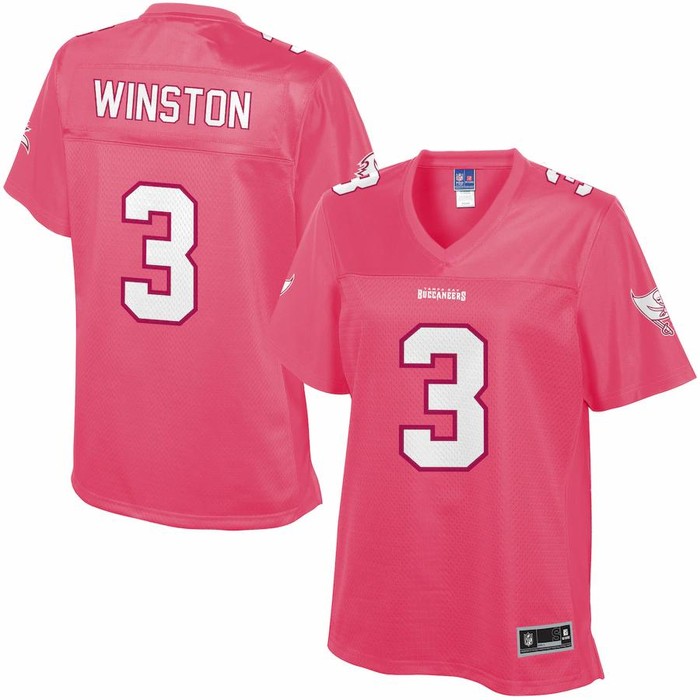 Jameis Winston Tampa Bay Buccaneers Nfl Pro Line Womens Fashion Jersey - Pink