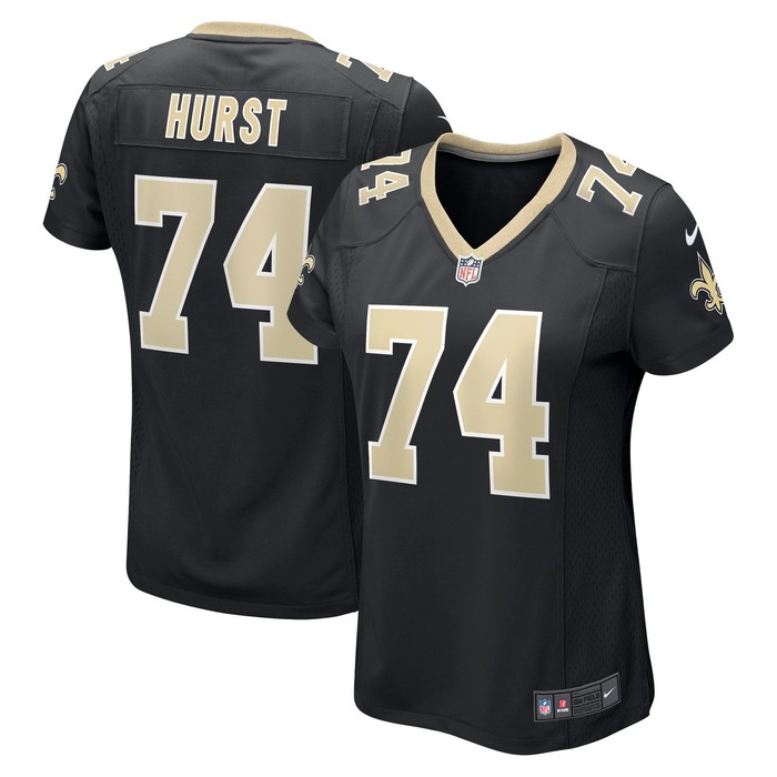 James Hurst New Orleans Saints Womens Game Jersey - Black Nfl