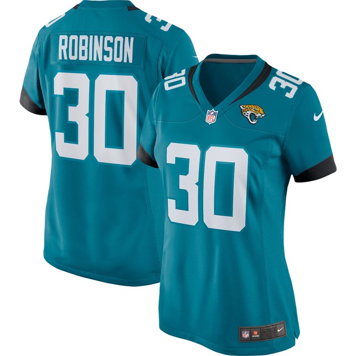 James Robinson Jacksonville Jaguars Womens Player Game Team Jersey - Teal Nfl