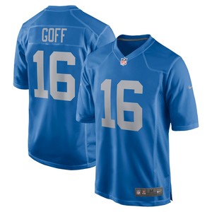 Jared Goff Detroit Lions Game Player Jersey Blue Nfl