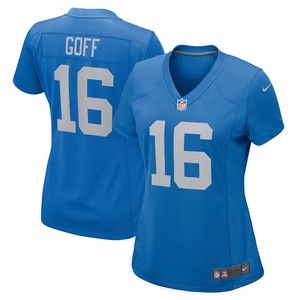 Jared Goff Detroit Lions Womens Game Player Jersey - Blue Nfl