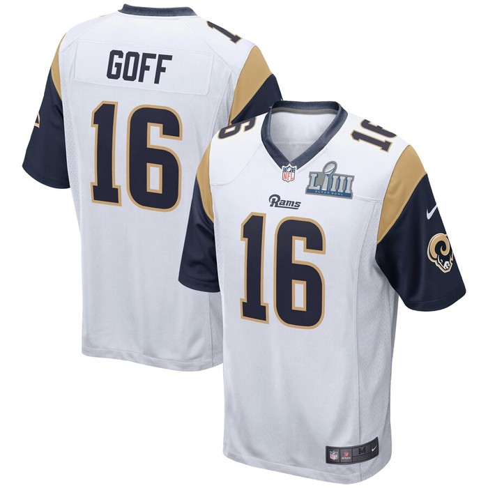 Jared Goff Los Angeles Rams Nike Super Bowl Liii Bound Game Jersey - White