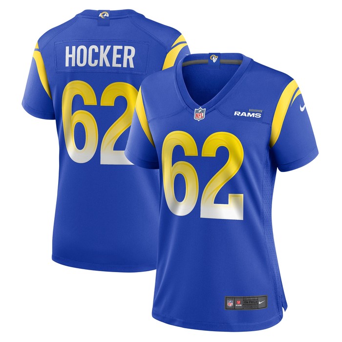 Jared Hocker Los Angeles Rams Womens Game Jersey - Royal Nfl