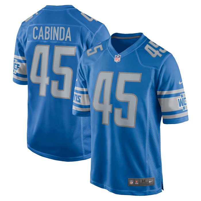 Jason Cabinda Detroit Lions Game Player Jersey - Blue Nfl