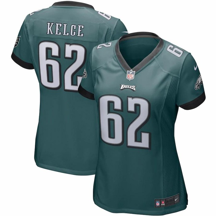 Jason Kelce Philadelphia Eagles Nike Womens Game Jersey - Midnight Green