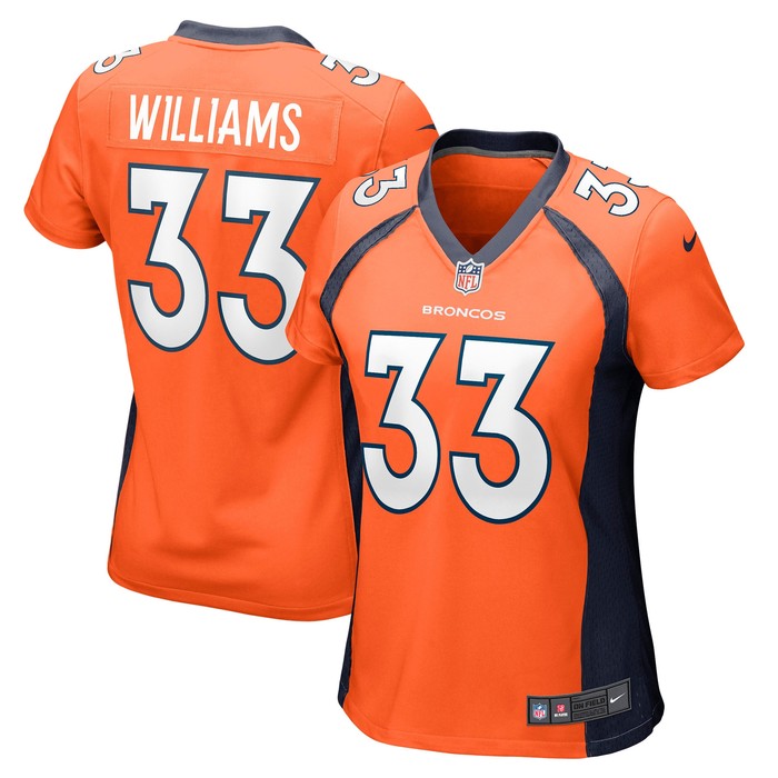 Javonte Williams Denver Broncos Womens Game Jersey - Orange Nfl